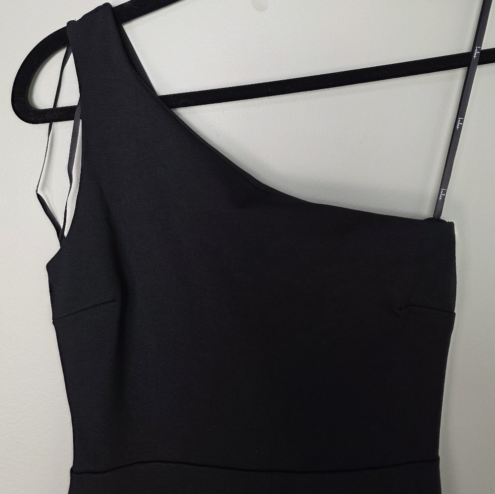 Lulus XS Good Times Only Black One-Shoulder Maxi Dress, Size XS - Picture 4 of 11